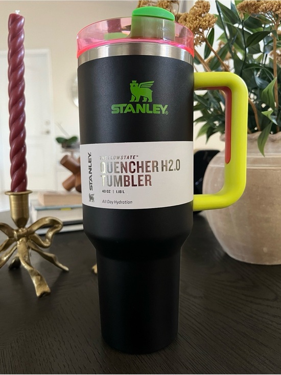 Stanley Other - Stanley Black Neon 40oz Quencher H2.0 Tumbler